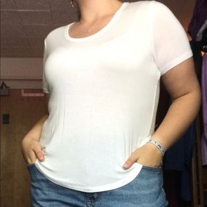 white ‘a new day’ t-shirt